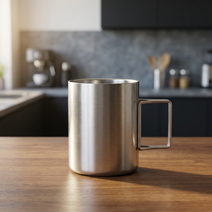 Tasse pliable Tasse à bière Tasse à café de voyage pour le camping au prix de gros Café à double paroi en acier inoxydable pour le camping - Product Image 1