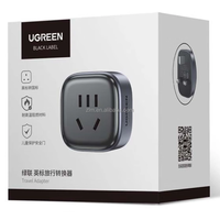 Adaptateur de prise de voyage UGREEN SJ pour ordinateur portable, sortie AC, neuf, compatible avec la norme britannique