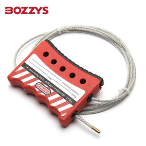 調節可能な引き込み式工業用ロックアウトケーブルプラスチックコーティングステンレススチールナイロンドアロックアウト用タグアウト - Product Image 4