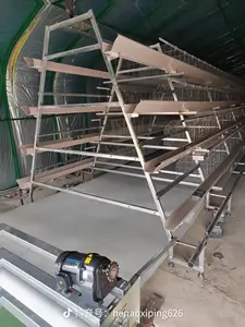 Tavuk kümesi ekipmanları a tipi tavuk kafesi tavuk çiftliği basamaklı merdiven tipi ev üreme kafesleri otomatik gübre temizleme