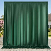Rideaux de fond marron infroissables pour fêtes, mariages, baby showers, anniversaires, décorations de fond personnalisables