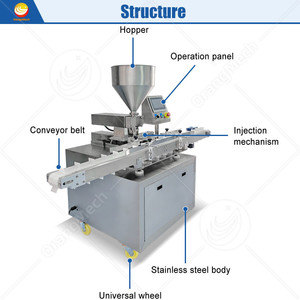 ORME Remplisseur automatique de beignets pour crème à pain Inject Chocolate Fill Puff Machine - Product Image 2