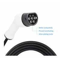 Câble de charge pour voiture électrique 16A 32A IEC62196 T2-T2 Type 2 vers Type 2, état neuf, pour recharge de véhicules électriques
