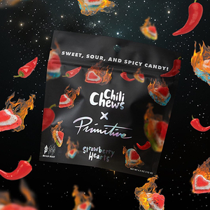 Impresión personalizada de plástico laminado sello cremallera Mylar <span class=keywords><strong>chamoy</strong></span> gomitas enchiladas caramelo stamd up bolsa con ventana transparente y agujero - Product Image 6