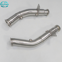 Tuyaux d'échappement droits Rytan Racing Flow pour système en acier inoxydable pour Benz AMG C43 E43 E400 W205 M276 2016-2021