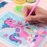 Kit de Peinture Diamant en Sachet pour Enfants, Bricolage Créatif, Jouet Éducatif en Papier, Cadeau pour la Maternelle