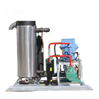 Machine à glace en boue d'eau salée de 20 tonnes avec pompe, moteur, engrenage, composants principaux pour la conservation du poisson et le nettoyage des tuyaux d'eau