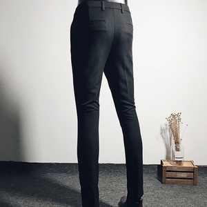 Pantalones Casuales de Negocios, Elásticos, Ajustados, Estilo Coreano, para Hombre - Product Image 5