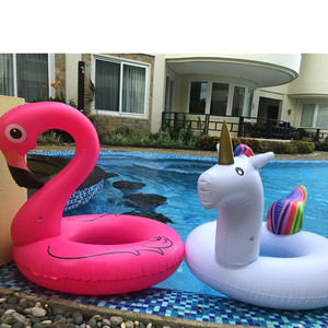 Flotador inflable de unicornio con cabeza, 70-120 cm, equipo acuático para adultos, para usar en piscinas. - Product Image 1