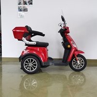 Tricycle électrique luxueux de 1000 W à longue portée avec grand coffre de rangement pour personnes âgées