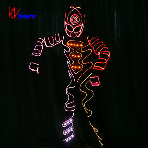 गर्म बिक्री WL-0178 नेतृत्व ट्रॉन नृत्य वेशभूषा बॉलरूम पूर्ण रंग चमकदार यूनिसेक्स टीम स्टेज प्रदर्शन कपड़े - Product Image 4