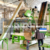 Usine de production d'aliments pour animaux RICHI - Machine multifonctionnelle pour la fabrication de granulés d'aliments pour volailles de petite taille