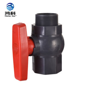 Válvula de bola de <span class=keywords><strong>agua</strong></span> neumática de alta presión HOME KER HK-X004 de PVC plástico con rosca de 1/2 pulgada PN10, control de flujo OEM hembra/macho <span class=keywords><strong>para</strong></span> medios medianos - Product Image 2