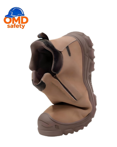 <span class=keywords><strong>Botas</strong></span> <span class=keywords><strong>de</strong></span> Seguridad para Hombre, Antideslizantes, Antiestáticas, Anti-Impacto, con Punta <span class=keywords><strong>de</strong></span> Acero, Parte Superior <span class=keywords><strong>de</strong></span> Gamuza, para Senderismo, Color Marrón Oscuro, Lavables, Precio Económico - Product Image 5