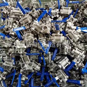 วาล์วบอลแบบแมนนวลสามชิ้น สแตนเลส 304/316L แบบเกลียวเชื่อม Q11F-16 Q61F ซีลนุ่ม แบบหน้าแปลน สำหรับน้ำ แก๊ส น้ำมัน OEM - Product Image 1