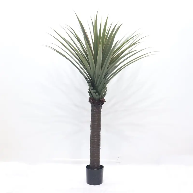 Plantas artificiales de plástico para decoración del hogar, sisal, cáñamo, agave, 72 hojas, adornos para interiores, 5971