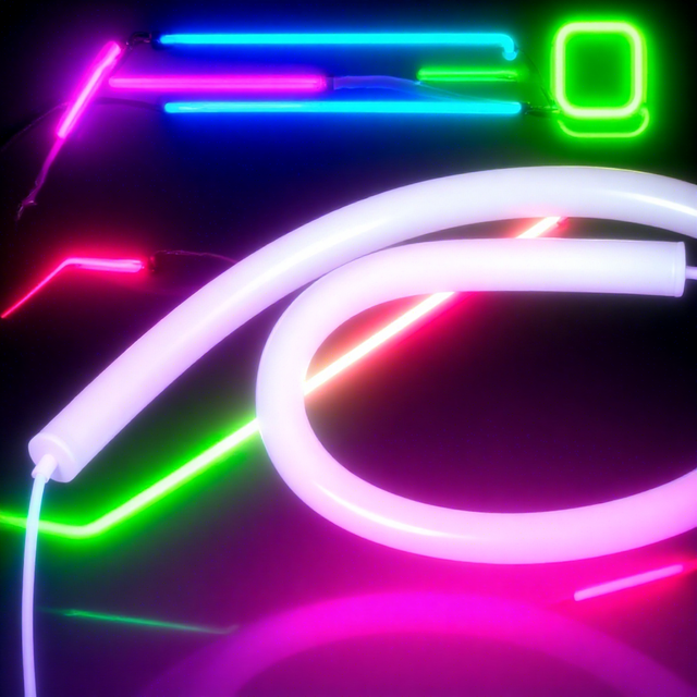 Silicone Lamp Body LED Neon Light Strip 360 Degree Emitting IP65/IP67 Rated 2700K Warm White for Landscape Park Living Room