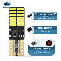 OEM ODM Helligkeit Canbus 6000k 12v w5w 4014 24SMD Kein Fehler Strobe Auto Glühbirnen für t10 LED
