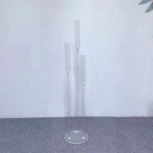Candelabros acrílicos para mesa de boda, centro de mesa, decoración, soporte de flores, <span class=keywords><strong>candelabro</strong></span> - Product Image 1