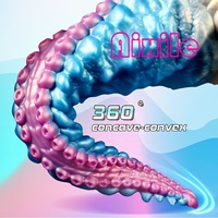 Dildo Tentacule Fantaisie, Plug Anal Géant avec Ventouse Puissante, Jouet Sexuel Anal Alien Animal Pieuvre pour Hommes et Femmes