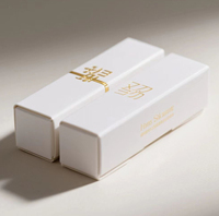 Boîtes d'emballage pour rouge à lèvres en carton blanc à double insert, carton rigide, différentes tailles pour cosmétiques