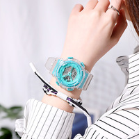 Jam Tangan Digital Fashion untuk Anak Laki-laki dan Perempuan, Jam Tangan Olahraga terlaris, Jam Tangan Elektronik LED Transparan