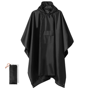 เสื้อปอนโชลายพรางป่า DF1019 พร้อมกระเป๋าเก็บของ อุปกรณ์กันฝนสำหรับการล่าสัตว์แบบกันน้ำ - Product Image 5
