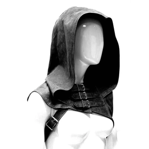 Médiéval En Cuir Jerkin Épais Ceinture Boucle Cape Rétro Renaissance Vintage Style Cosplay Costume Amoureux Hiver Hommes - Product Image 4