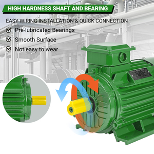 มอเตอร์ IE2 1440 รอบต่อนาที 3 กิโลวัตต์ 4 แรงม้า แบบสามเฟส ไร้แปรงถ่าน AC 380 โวลต์ - Product Image 6