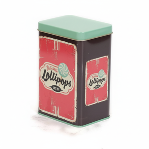 Kontensan EF04048 75x100x150 mm Recyclable Rectangular Tin <b>Box</b> Slip <b>Lid</b> 1.2L <b>Storage</b> Capacity Food Grade Embossed Lollipops Tea - Product Image 2