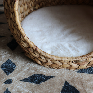 2024 encantadora casa de gato de paja agua Jacinto cama para mascotas Casa de perro cuatro estaciones universal extraíble y lavable - Product Image 1