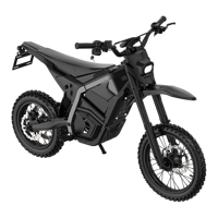 Moto électrique tout-terrain pour adultes 1500W à moteur central 48V 27Ah, roues F14 R12 pouces, 60km/h, autonomie 40km, cyclomoteur électrique, vente en gros