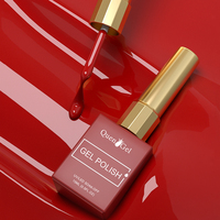 Vernis à ongles rouge en gros avec logo personnalisé, vente chaude, OEM, marque privée, vernis gel UV soak-off pour manucure