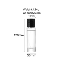 Flacon de parfum en verre de luxe de haute qualité, bouchon rond de 30 ml, surface sérigraphiée, boîte cadeau manuelle avec couvercle magnétique