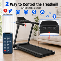 Tapis roulant électrique semi-commercial avec vibration, inclinaison réglable, poids maximal de l'utilisateur 120 kg