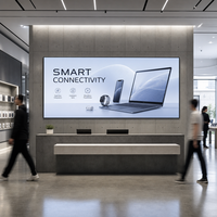 Meilleures ventes : Écran LED fixe d'intérieur COB P1.25 8K à cathode commune, panneau publicitaire mural pour centres commerciaux