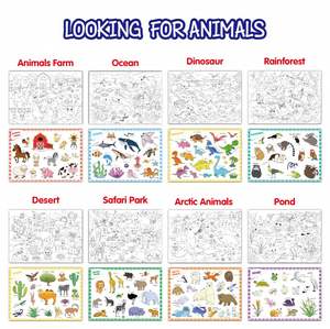 Livre d'activités multifonctionnel pour enfants : Reconnaître les dinosaures, les animaux marins et les environnements naturels – Premières recherches - Product Image 4