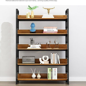 <span class=keywords><strong>Estantería</strong></span> <span class=keywords><strong>industrial</strong></span> independiente de 5 niveles <span class=keywords><strong>Estantería</strong></span> de libros de <span class=keywords><strong>madera</strong></span> <span class=keywords><strong>y</strong></span> metal para almacenamiento <span class=keywords><strong>y</strong></span> exhibición - Product Image 3