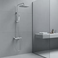 Ensemble de robinetterie de douche Momali Factory, système de douche pour salle de bain, eau chaude et froide, cascade, pomme de douche à main, kit de mélangeur