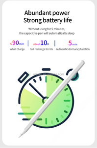 Stylet actif sans fil WK011B pour <span class=keywords><strong>iPad</strong></span> avec rejet de la paume, attraction magnétique, pointe remplaçable en métal et plastique - Product Image 3