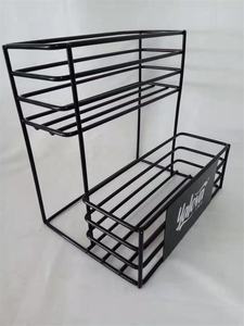 מתלה סירופ תיל מתכת קפה סירופ 2 רמות קפה סירופ תצוגה מתלה - Product Image 3