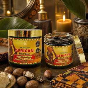 Autocollant personnalisé Savon <span class=keywords><strong>noir</strong></span> 500g au beurre de karité, Savon <span class=keywords><strong>noir</strong></span> africain exfoliant - Product Image 1