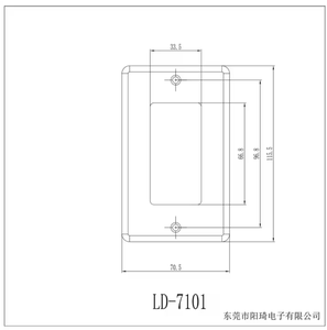 Pour <span class=keywords><strong>plaque</strong></span> murale LD-7101 de Style américain certifié UL 1-Gang interrupteur unipolaire couvercle de sortie PC Durable pour un usage domestique norme américaine - Product Image 6