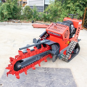 Htc-24 Hydraulic <b>Walk</b>-behind Tracked Chain Trencher <b>Machine</b> - Product Image 3