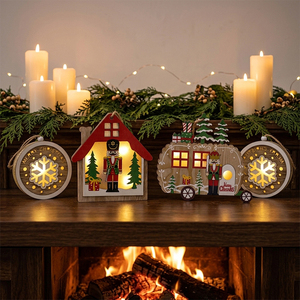 Ornements <span class=keywords><strong>de</strong></span> Noël LANTINGXU pour enfants, cadeaux, étoile, arbre et maison avec soldat casse-noisette, ornements <span class=keywords><strong>de</strong></span> Noël personnalisés - Product Image 2