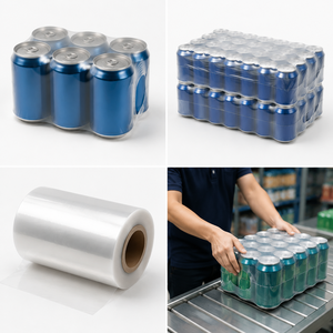 <span class=keywords><strong>Film</strong></span> rétractable en PE résistant aux perforations SENTRUI pour bouteilles et canettes, emballage durable - Product Image 1