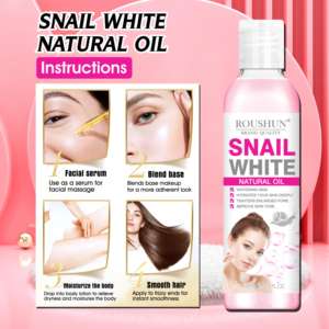 <span class=keywords><strong>Huile</strong></span> <span class=keywords><strong>essentielle</strong></span> pour le corps à l'<span class=keywords><strong>escargot</strong></span> ROUSHUN, <span class=keywords><strong>huile</strong></span> éclaircissante pour la peau, soin de la peau, <span class=keywords><strong>huile</strong></span> de massage naturelle relaxante et hydratante pour la peau - Product Image 3