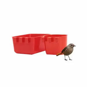 Customized Poultry Feeding Equipment Two Type Optional Plastic PP Bird Pigeon Water Food Feeder