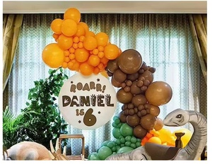 Ensemble de guirlandes de ballons dinosaures en latex avec <span class=keywords><strong>arche</strong></span> gonflable pour décorations de fête d'enfants pour Noël et Halloween - Product Image 2