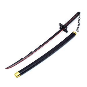 Aleación de zinc Todo Metal Pequeño Juguete Espada Bleach Kurosaki Ichigo Zanpakutou <span class=keywords><strong>Zangetsu</strong></span> Mini Katana - Product Image 1
